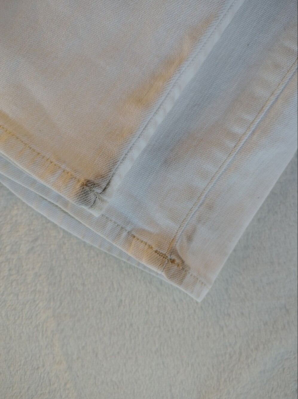Madewell Cream Classis Straight-Leg Jeans - Picture 15 of 16